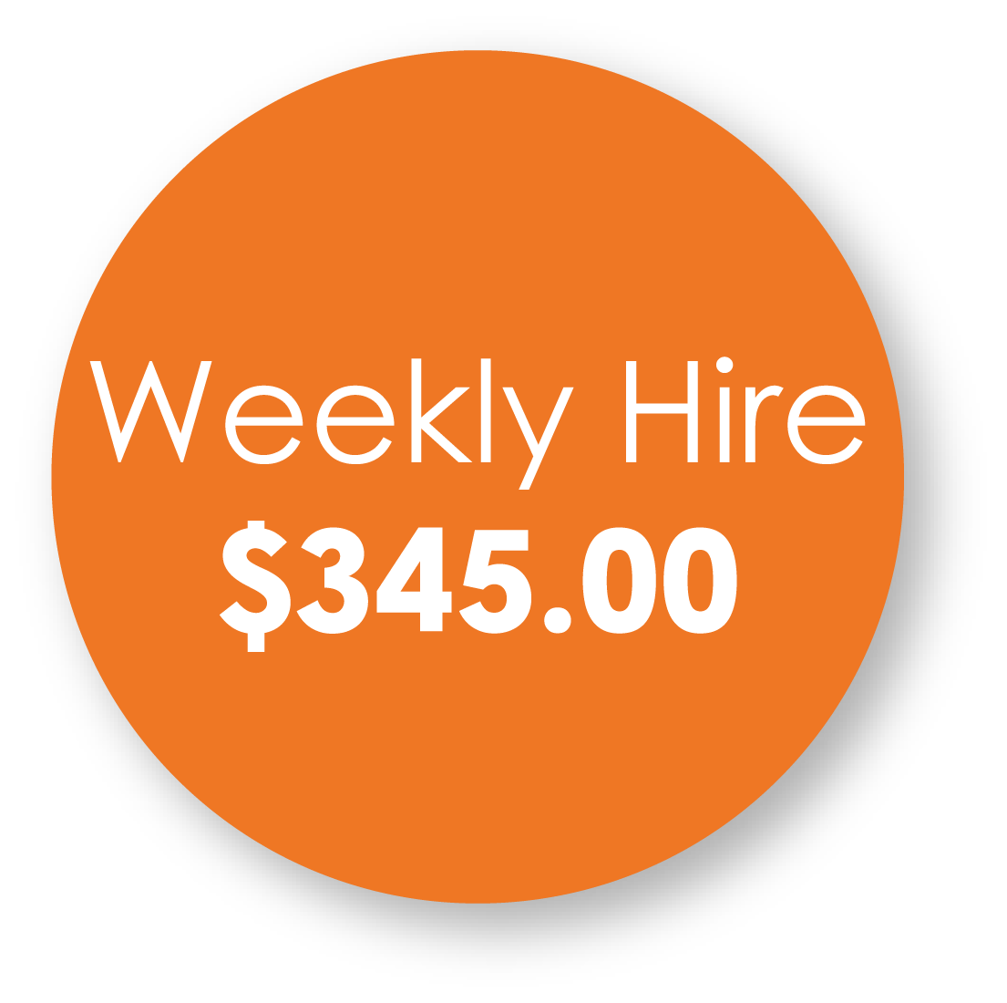 RI 345 Weekly Hire RI 345 Weekly Hire