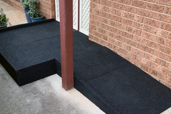 Rubber Ramp and Landing